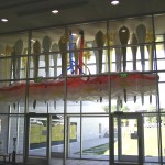 “Integument”, 2004, 30’x12’x8’. Nylon, blower, hardware. 